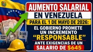 Aumento salarial en Venezuela para el 1 de mayo de 2026: el gobierno promete un incremento “responsable” ante exigencias de un salario de $645