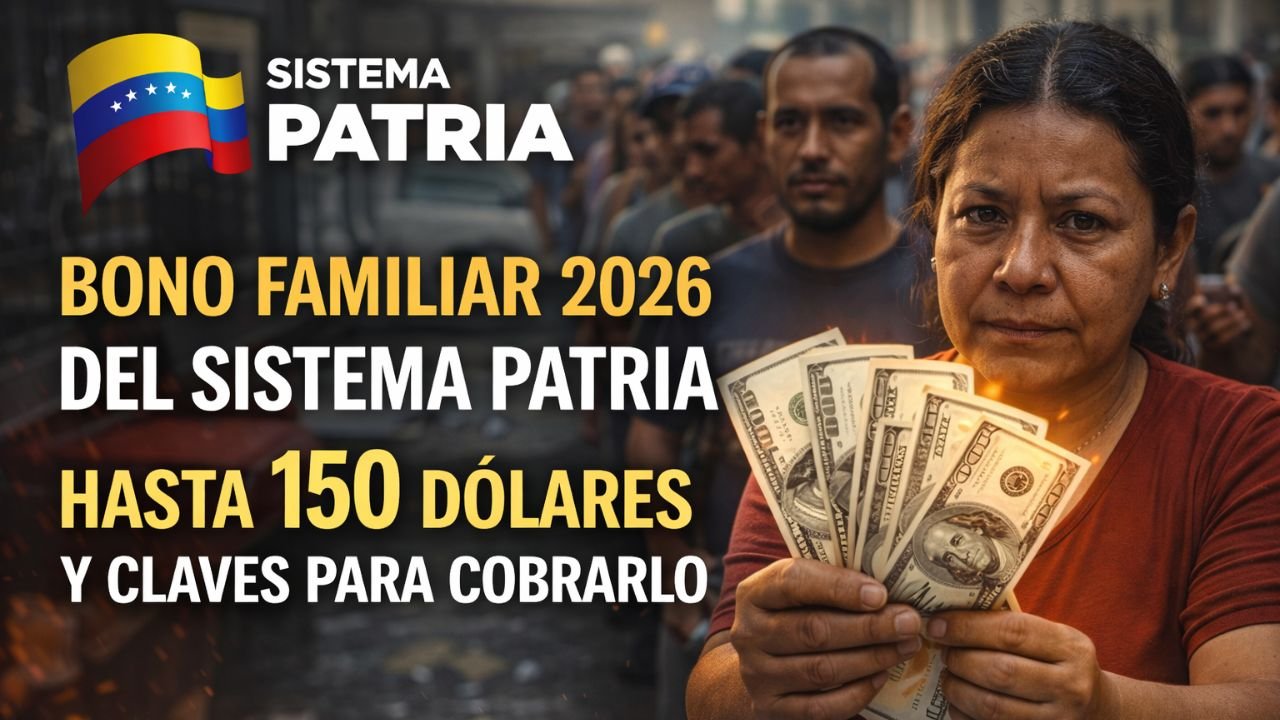 Bono Familiar 2026 del Sistema Patria: hasta 150 dólares y claves para cobrarlo