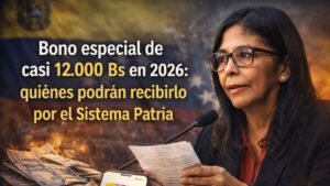 Bono especial de casi 12.000 Bs en 2026: quiénes podrán recibirlo por el Sistema Patria