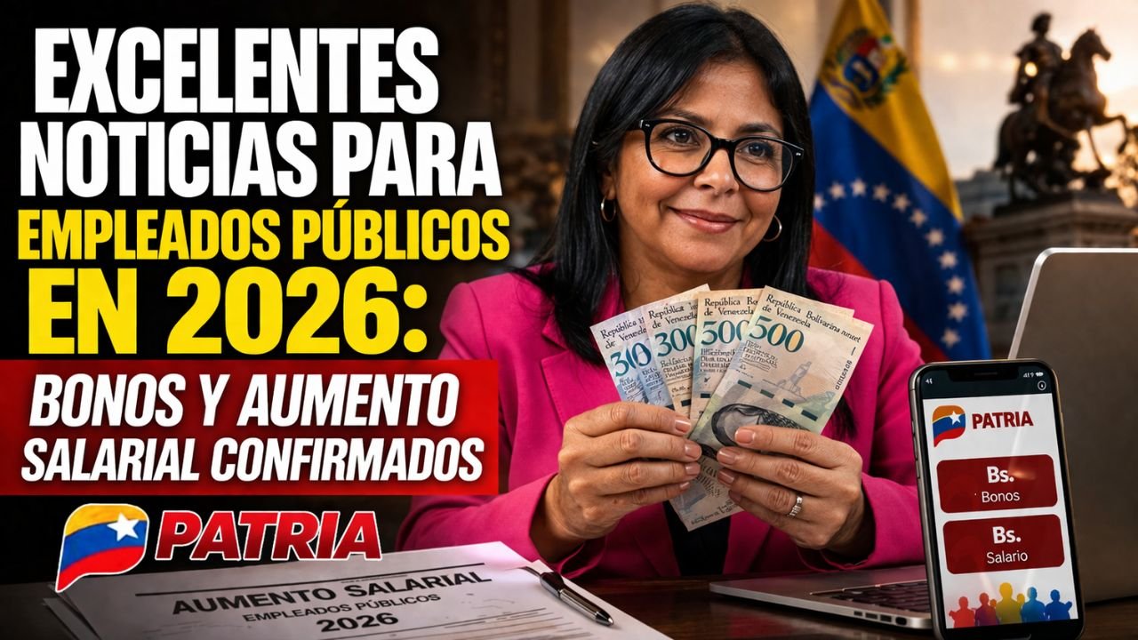 Excelentes noticias para empleados públicos en 2026: bonos y aumento salarial confirmados