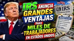 IRS anuncia grandes ventajas para miles de trabajadores en Estados Unidos