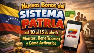 Nuevos bonos del Sistema Patria del 10 al 15 de abril: montos, beneficiarios y cómo activarlos