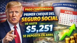 Pago confirmado: primer cheque del Seguro Social de hasta $5,251 se deposita en abril
